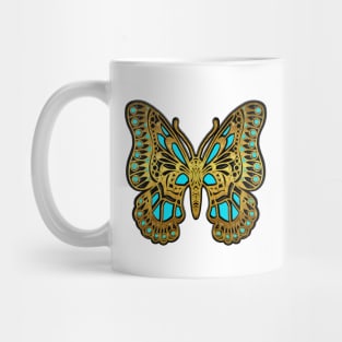 golden butterfly Mug